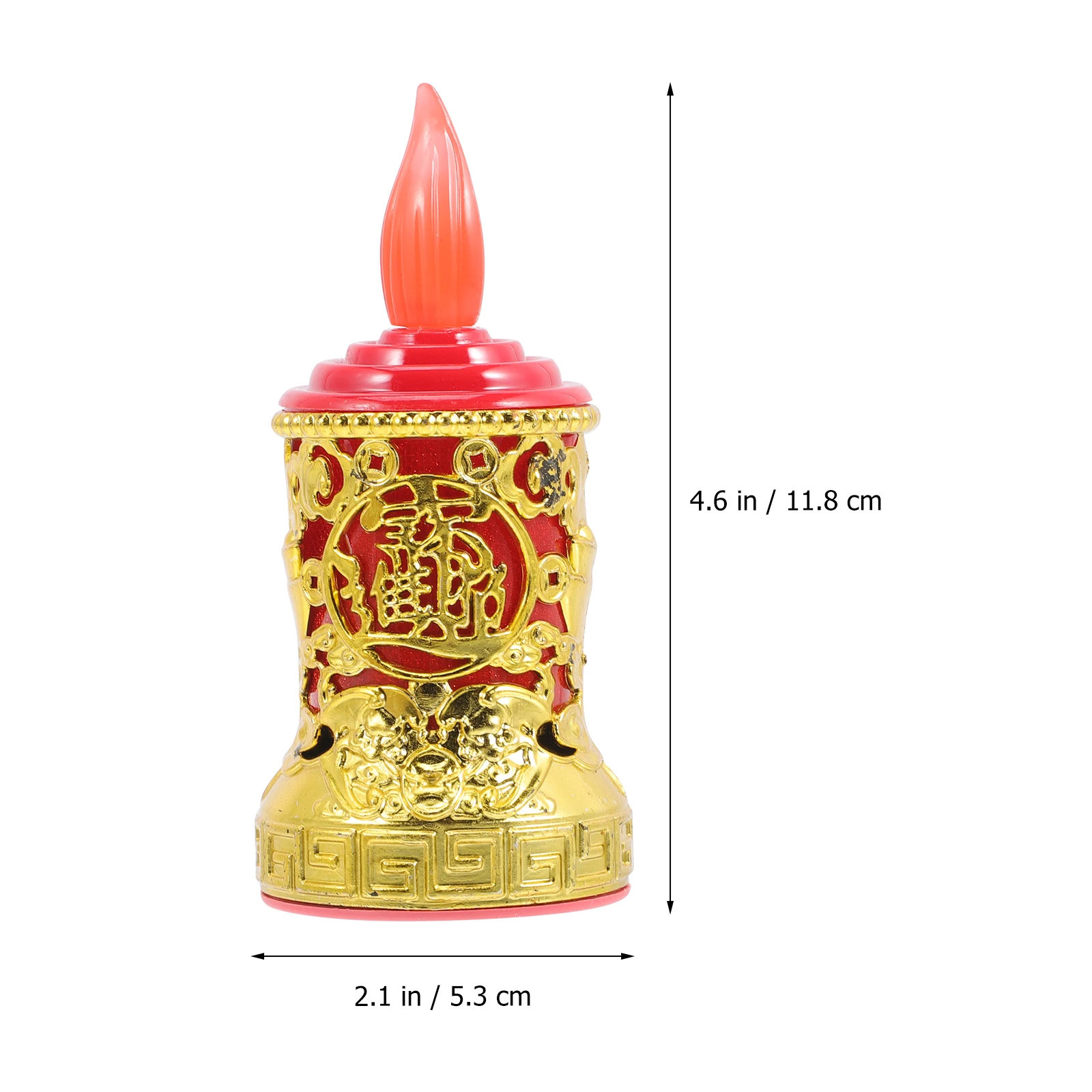 ضوء LED إلكتروني قابل لإعادة الشحن عديمة اللهب للعام الصيني الجديد لعيد الميلاد ديكور أضواء مستدقة حمراء