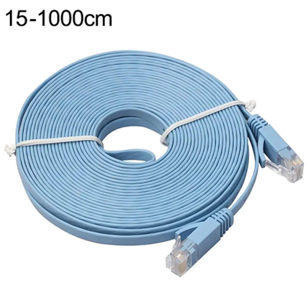 0.5-15m CAT6 Speed Gigabit Ethernet Network LAN Cable Flat UTP Patch Router Cable