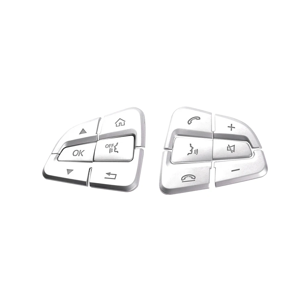 Car Steering Wheel Switch Audio Control Button Cover Trim for Mercedes Benz A B C E M G SL GL GLA CLA GLK SLK CLS