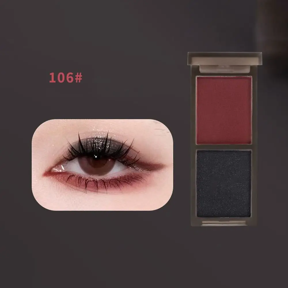 다목적 오래 지속되는 아이섀도우 2색 매트 쉬머 글리터 아이섀도우 스모키 메이크업 방수 믹서 팔레트 선물