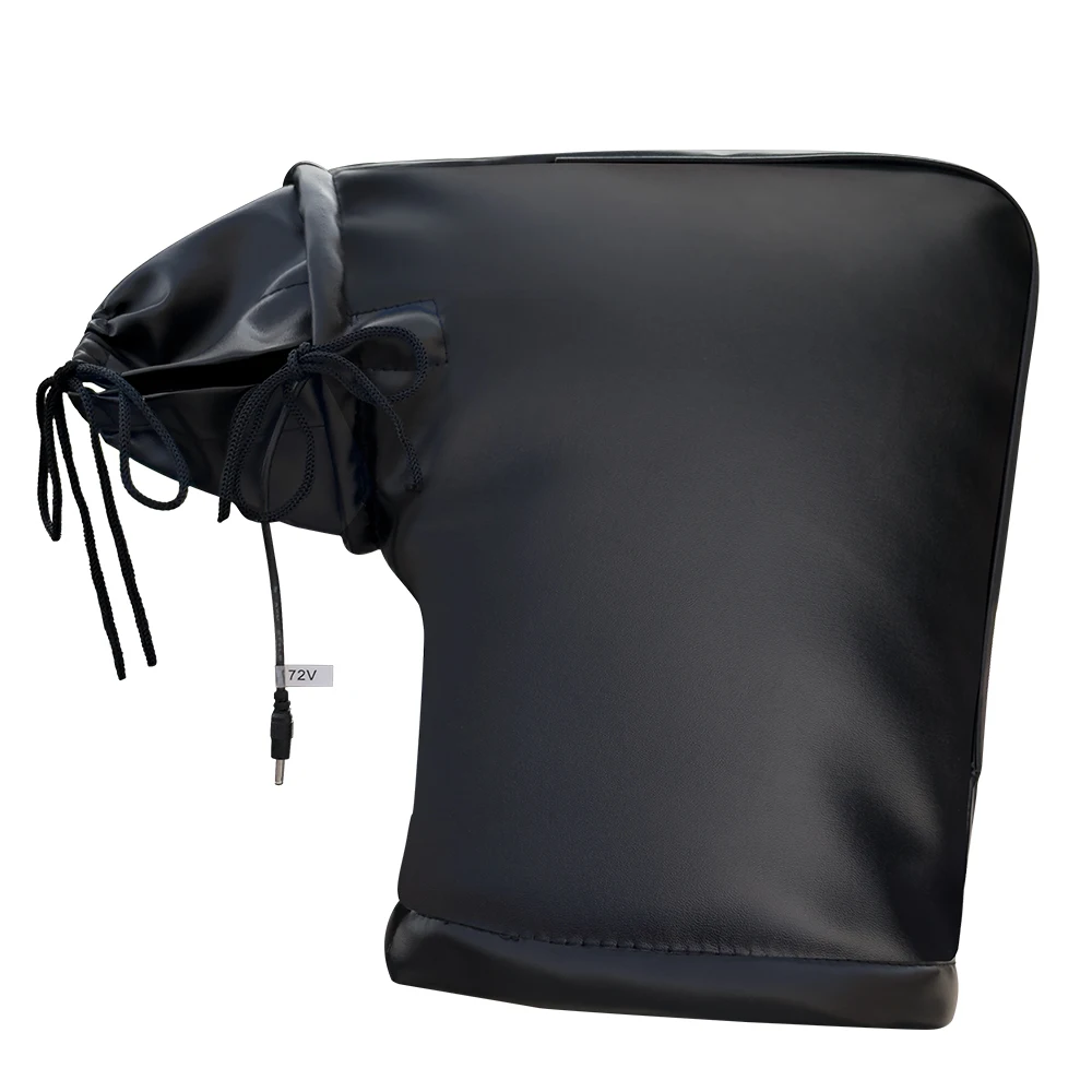 Heated Motorcycle Handlebar Muffs Waterproof Winter Electric Heating Hand Cover Gloves for Scooter E-bike Warm Handguard