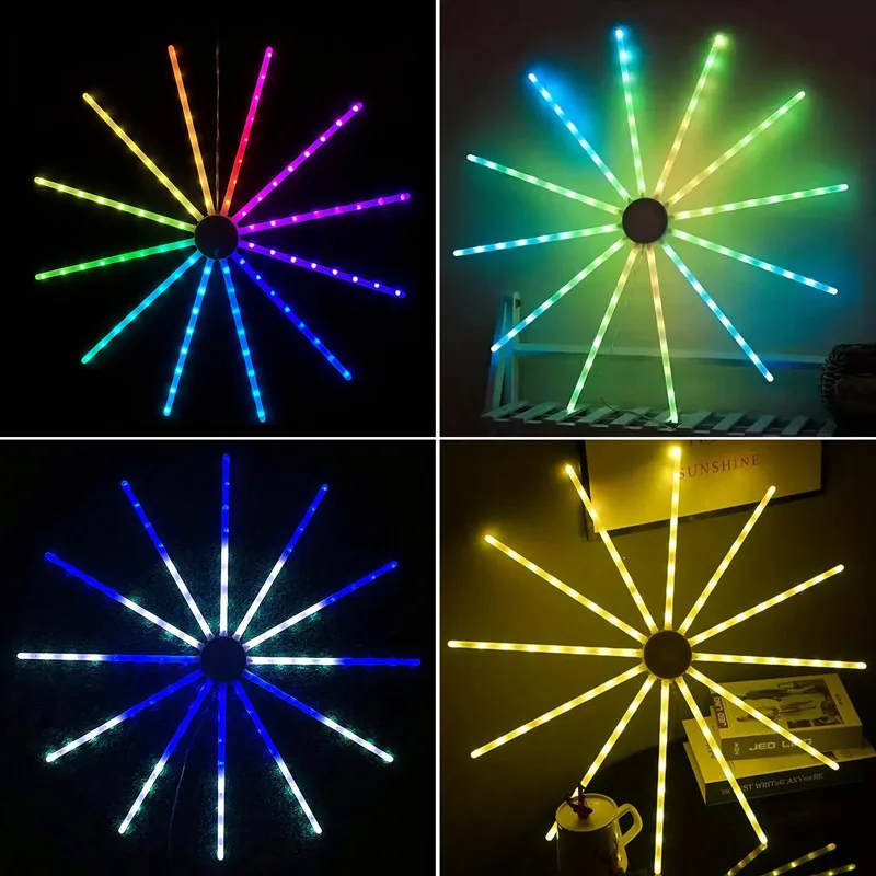 RGB Windmill Shaped LED Night Light, Lâmpada com Controle Remoto, Iluminação Exterior, Jardim, Quintal, Pátio, Parque, Festas, Decoração