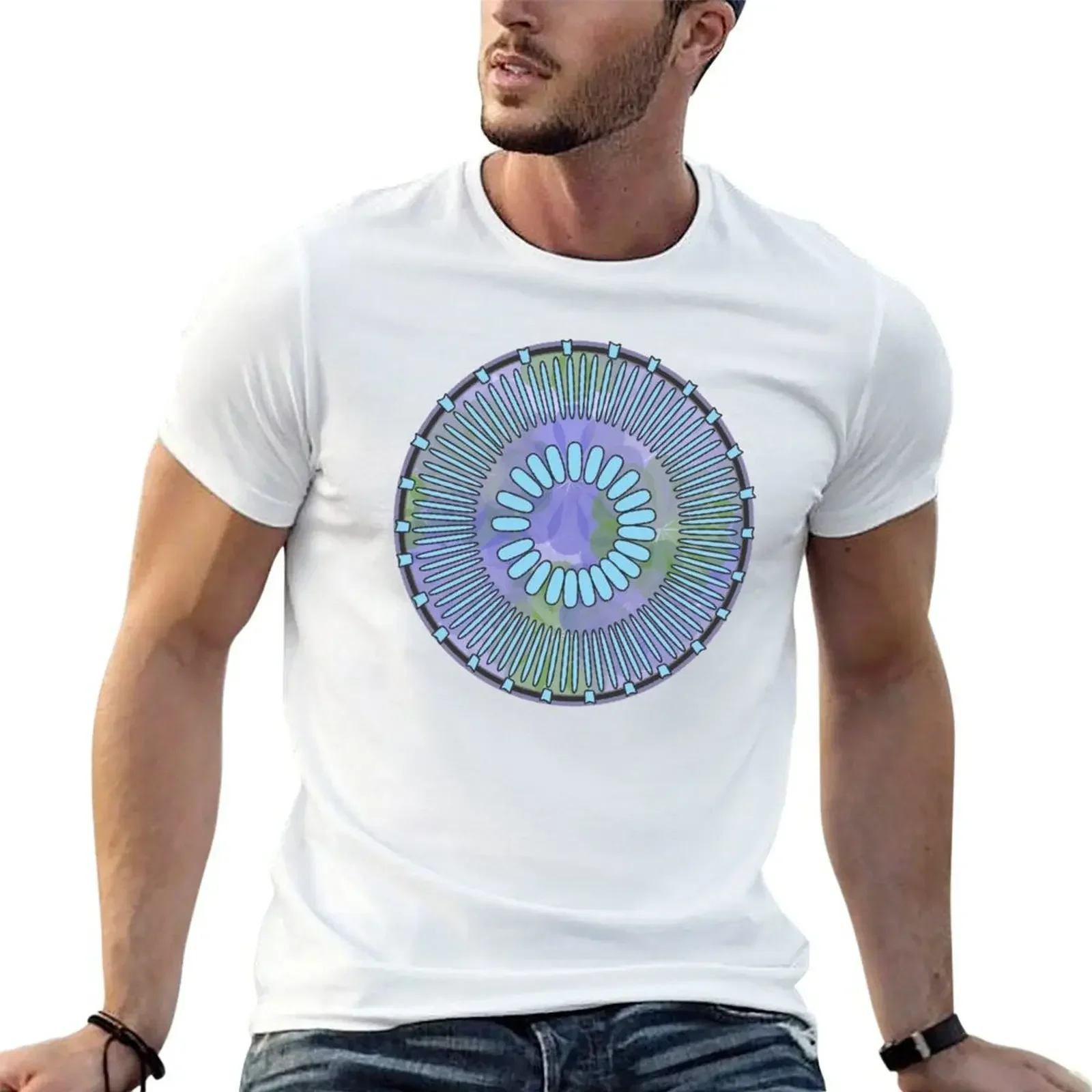 Diatom - Discostella asterocostata (artwork) T-Shirt graphic tee shirt graphic t shirt vintage men clothings