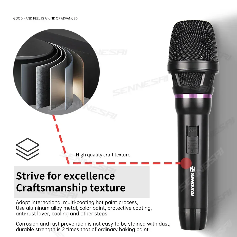 High Quality！K-08 Professional Dynamic Handheld Microphone Karaoke Wired Microphone With Clip Stereo Studio Mic