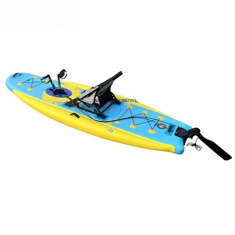 

1 person SUP fishing rowing boat outdoor water sports inflatable pedals kayak pedals