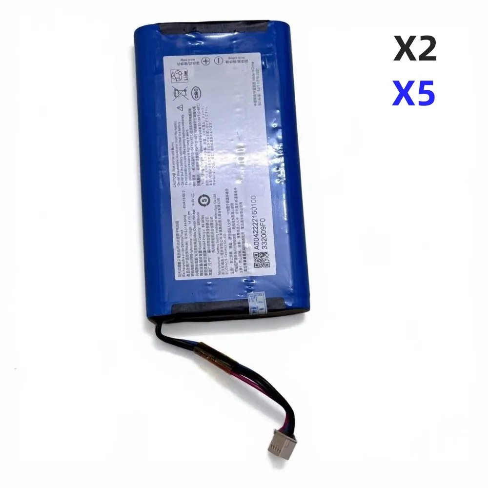 100% оригинал, 5900 мАч, 14,4 В для ECOVACS DEEBOT S19-LI-144-6400 X2 X2S X5S X5PRO X5 PLUS ULTRA, аккумулятор для пылесоса