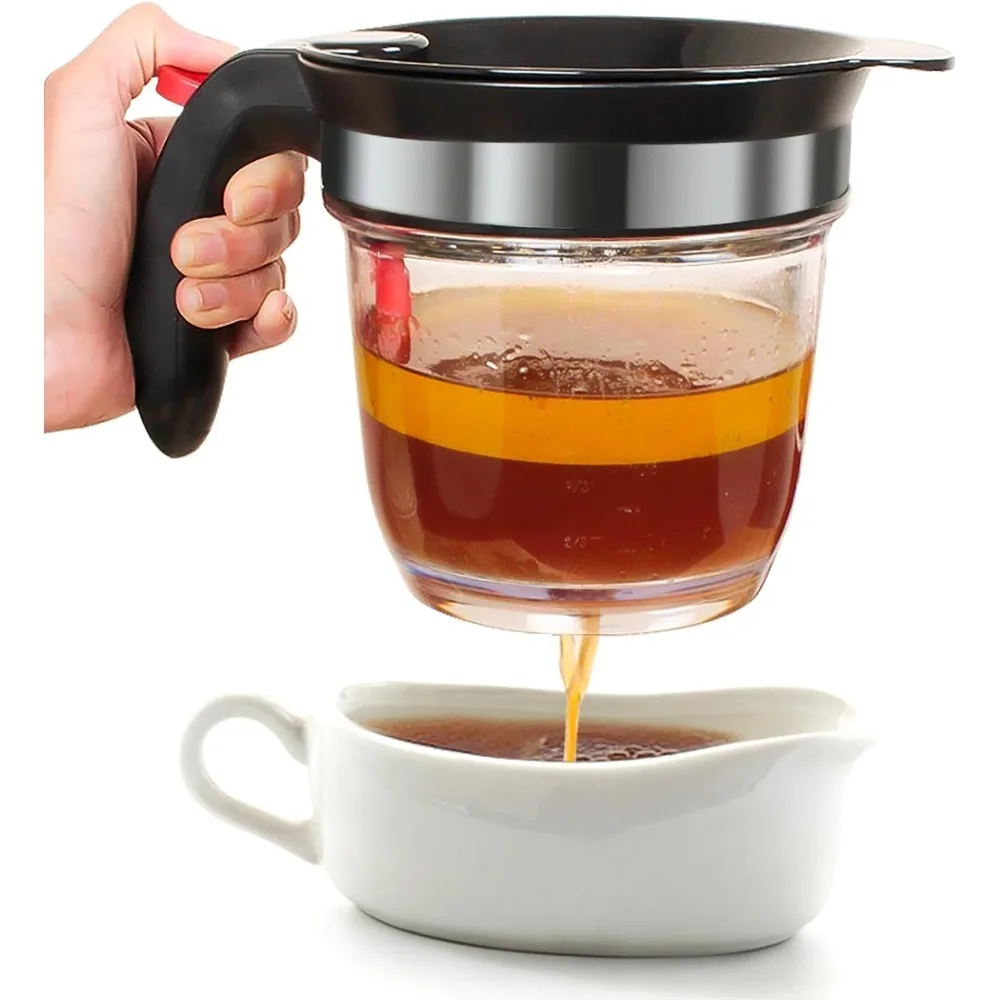 1-teiliger Fett abscheider boden für verwirrung freies, eingebautes Öl sieb für eine effiziente Fett abscheidung