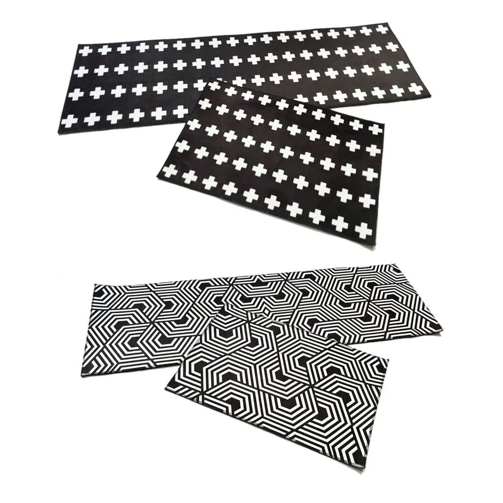 

2 шт./компл. квадратный напольный коврик для кухни, гостиной, ванной комнаты, противоскользящий маслостойкий водопоглощающий коврик