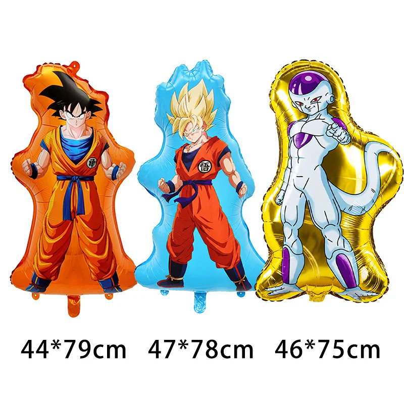 5-teiliges Dragon Ball Folienballon-Set Goku Frieza Super Saiyajin Sternballons für Kinder Erwachsene Partydekoration Baby-Shower-Zubehör – Detail 3
