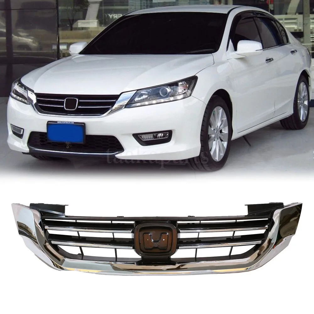 

Chrome Front Bumper Upper Grille Grill Fit For 2013- 2015 Honda Accord Sedan United States