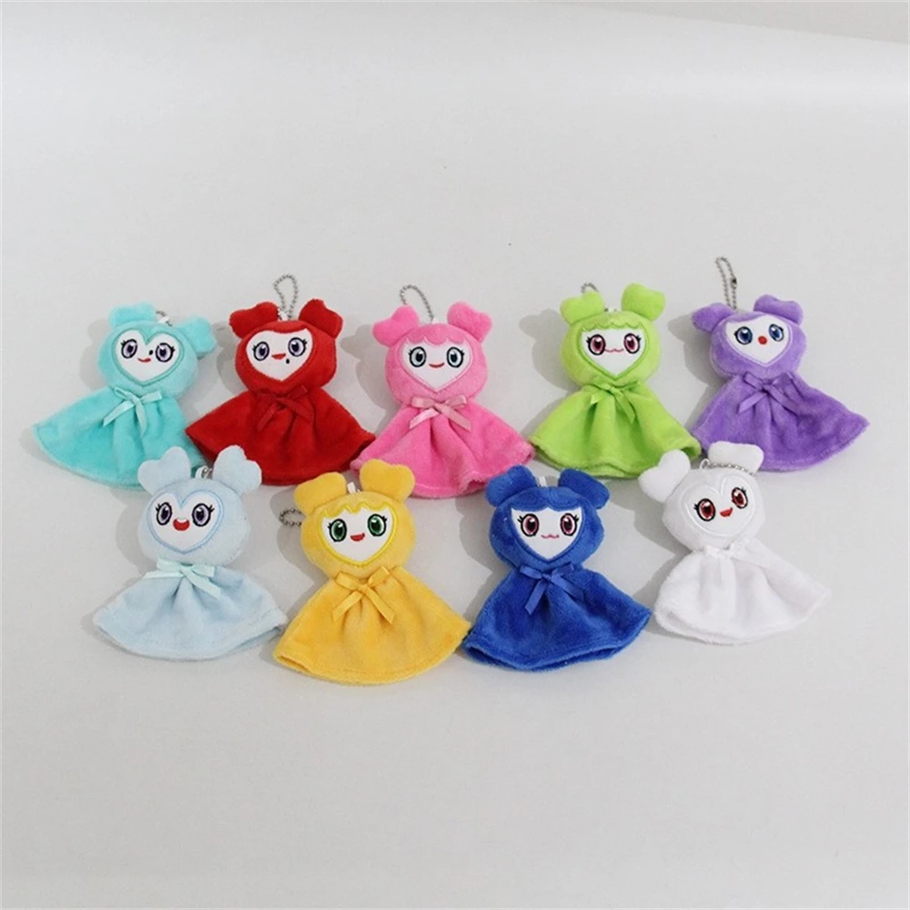 9pcs Kpop 10cm Twice Lovely Plush Doll Keychain Sana Mina Chaeyoung Momo Pendant Keyring Backpack Accessories