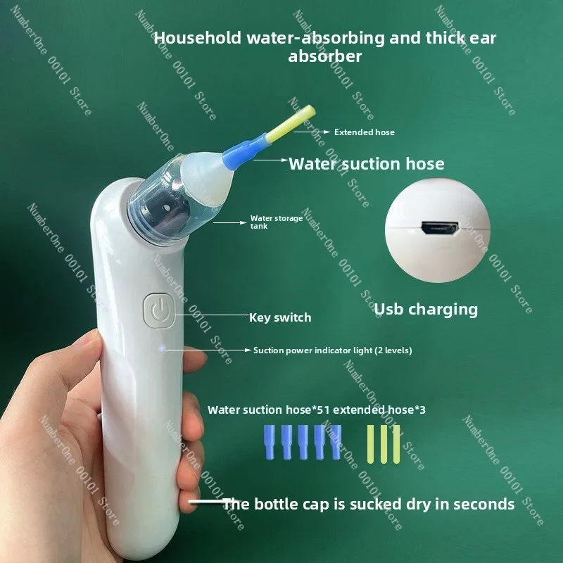 Visual Electric Ear Wax Remover, LED Light Vacuum Suction Ear Cleaner Handheld Ear Fluid Stone Removal Tool