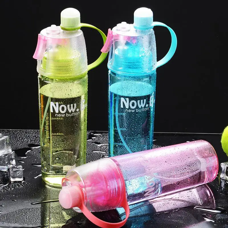 

Portable Outdoor Sports Mist Spray Cup Plastic cup outdoor sports spray cup children's water cup fitness large capacity