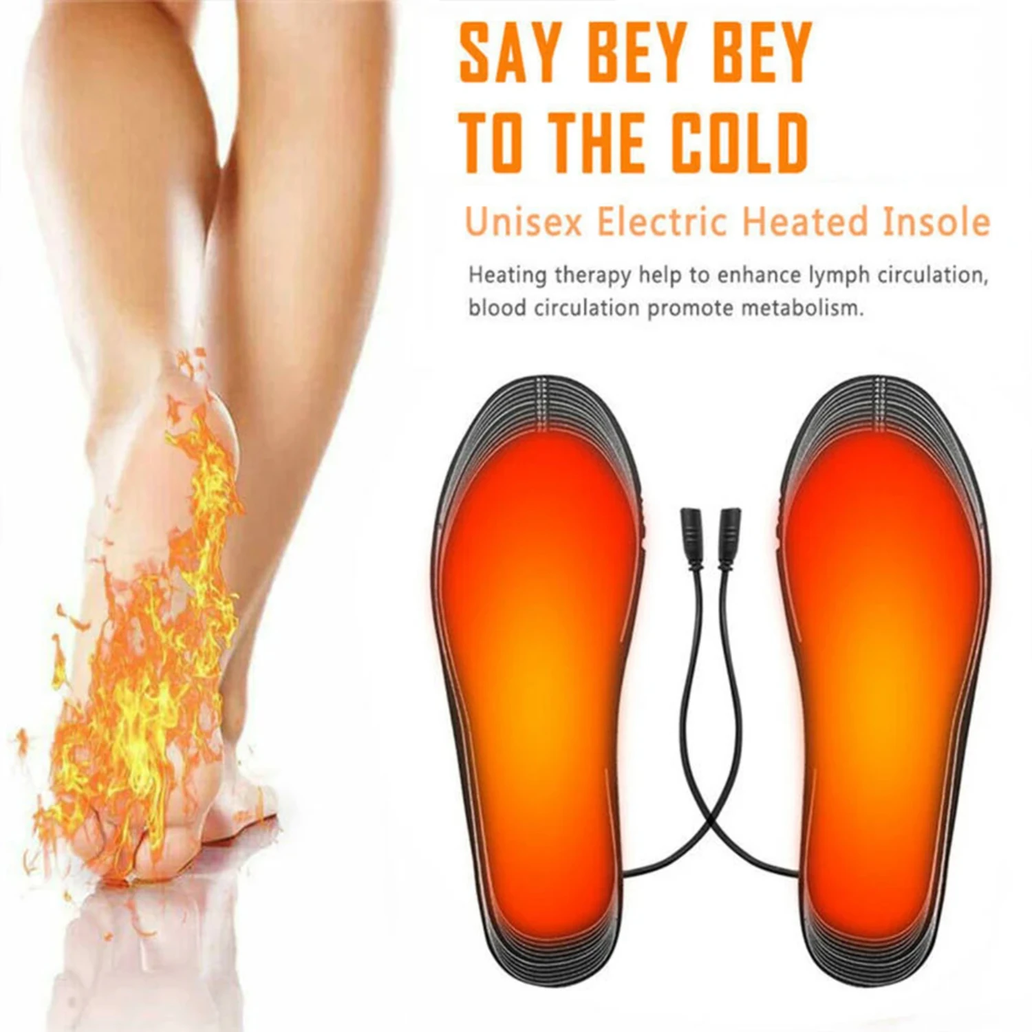 innovative USB heated winter insoles. Stay warm and cozy all day with these luxurious full foot fever technology. Ultimate comfo