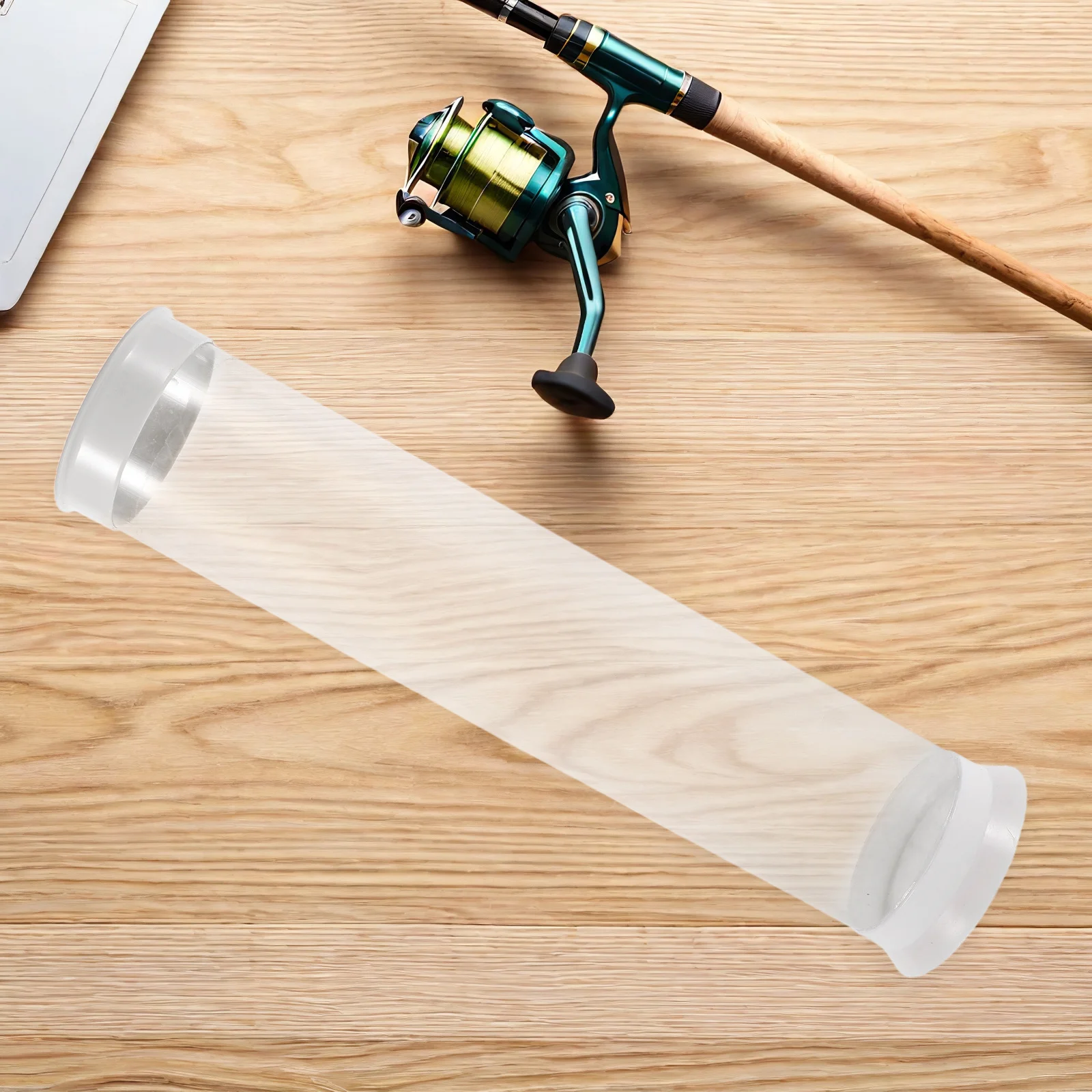 

Clear Fishing Float Storage Tube 5x20 Inch - Transparent Adjustable Float Testing Tube for Outdoor Buoy Setup and Bait