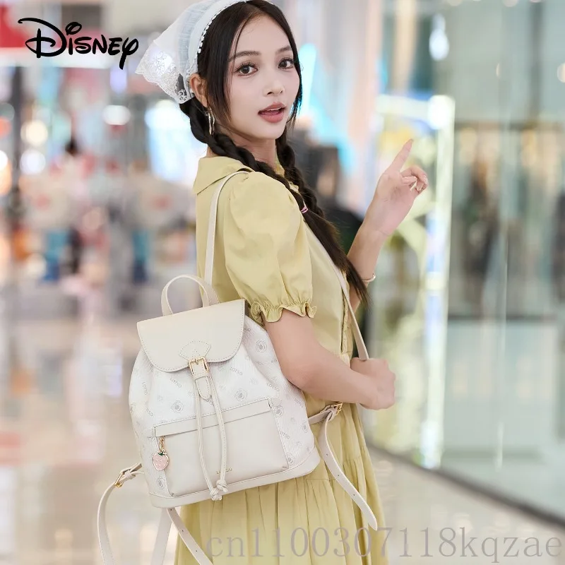 Disney mochila feminina espaçosa viagem portátil faculdade saco de escola leve mochila viagem estudante