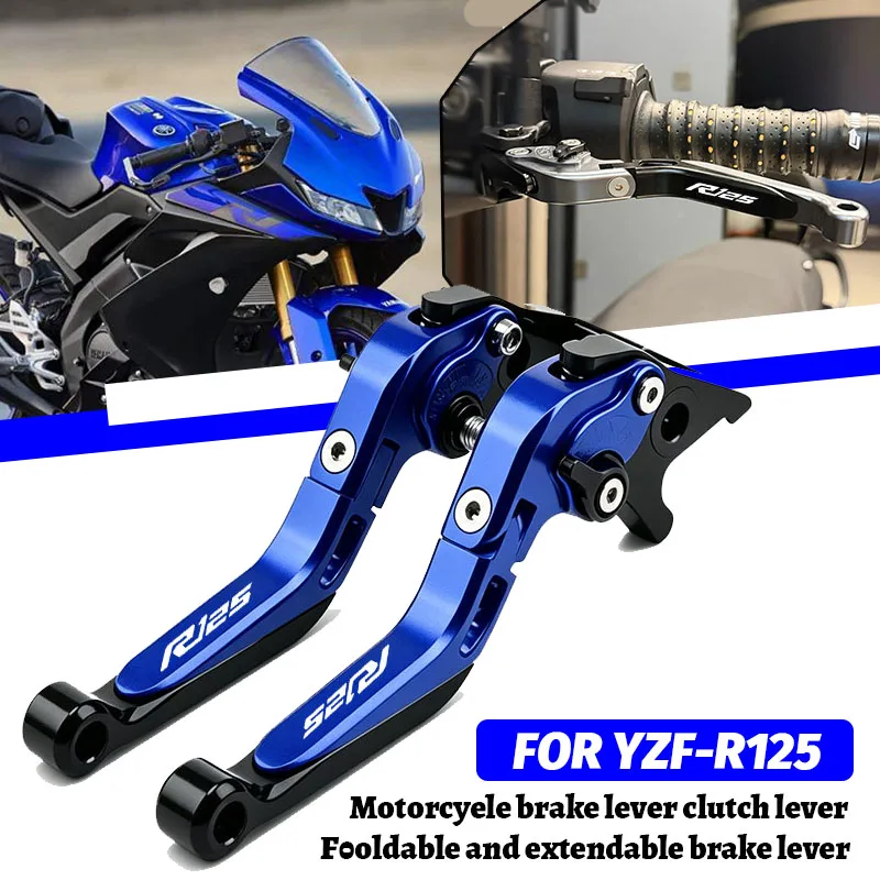 For YZF R125 R 125 YZFR125 YZFR 125 2005-2022 2023 2024 Motorcycle Accessories Brake Clutch Levers Handle Handlebar Grip Ends