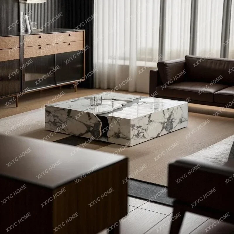 

HMarble coffee table high-end new original designer light luxury