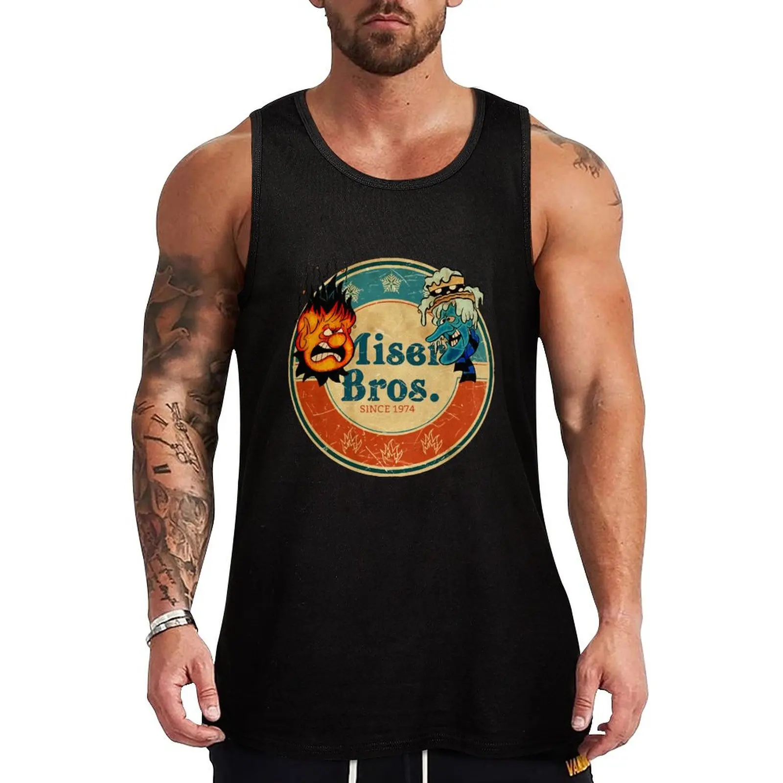 

RETRO MISER BROS SINCE 1974 Tank Top anime Gym clothes