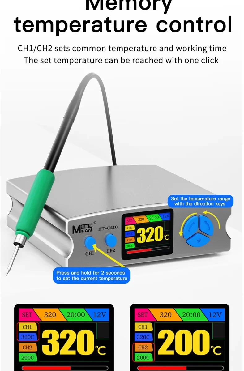 MaAnt HT-C210 Electric Soldering Iron Welding Station