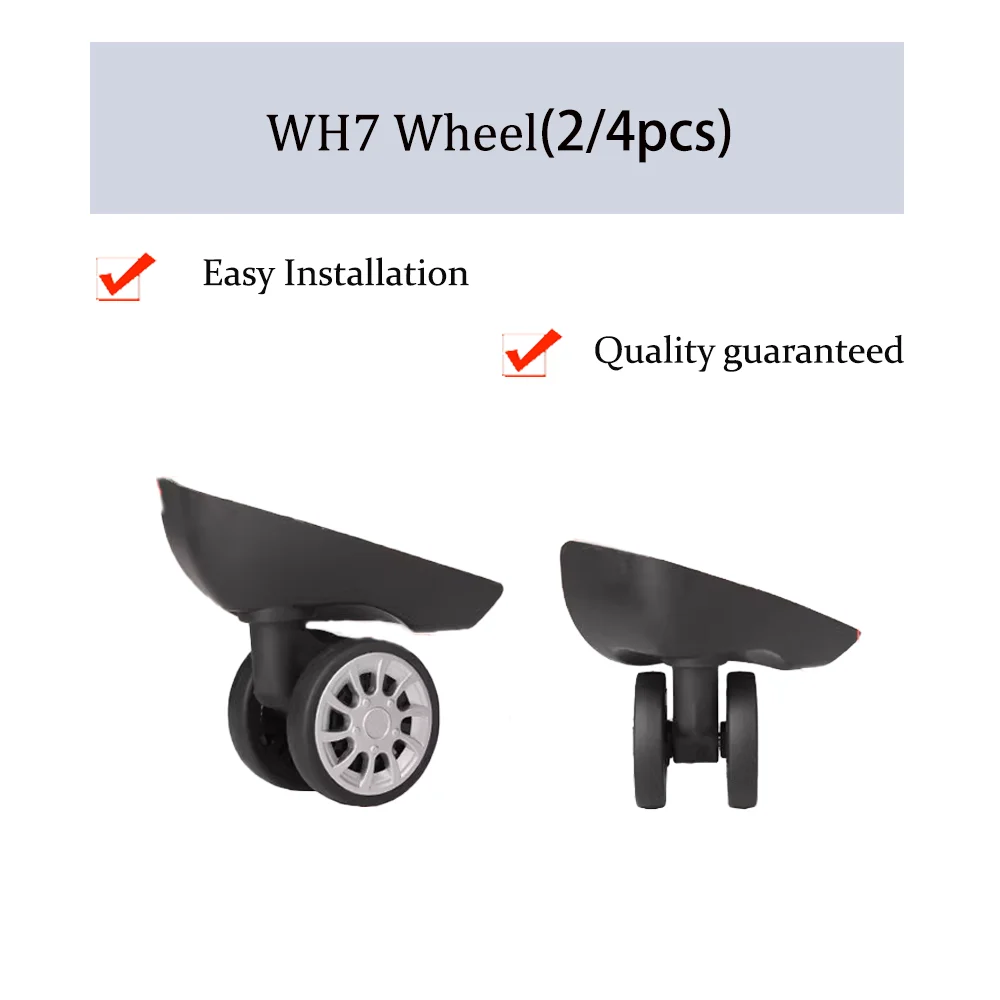 

WH7 Universal Wheel Replacement Trolley Case Luggage Pulley Silent Smooth Shock Absorbing Convenient Accessories CasterWheel