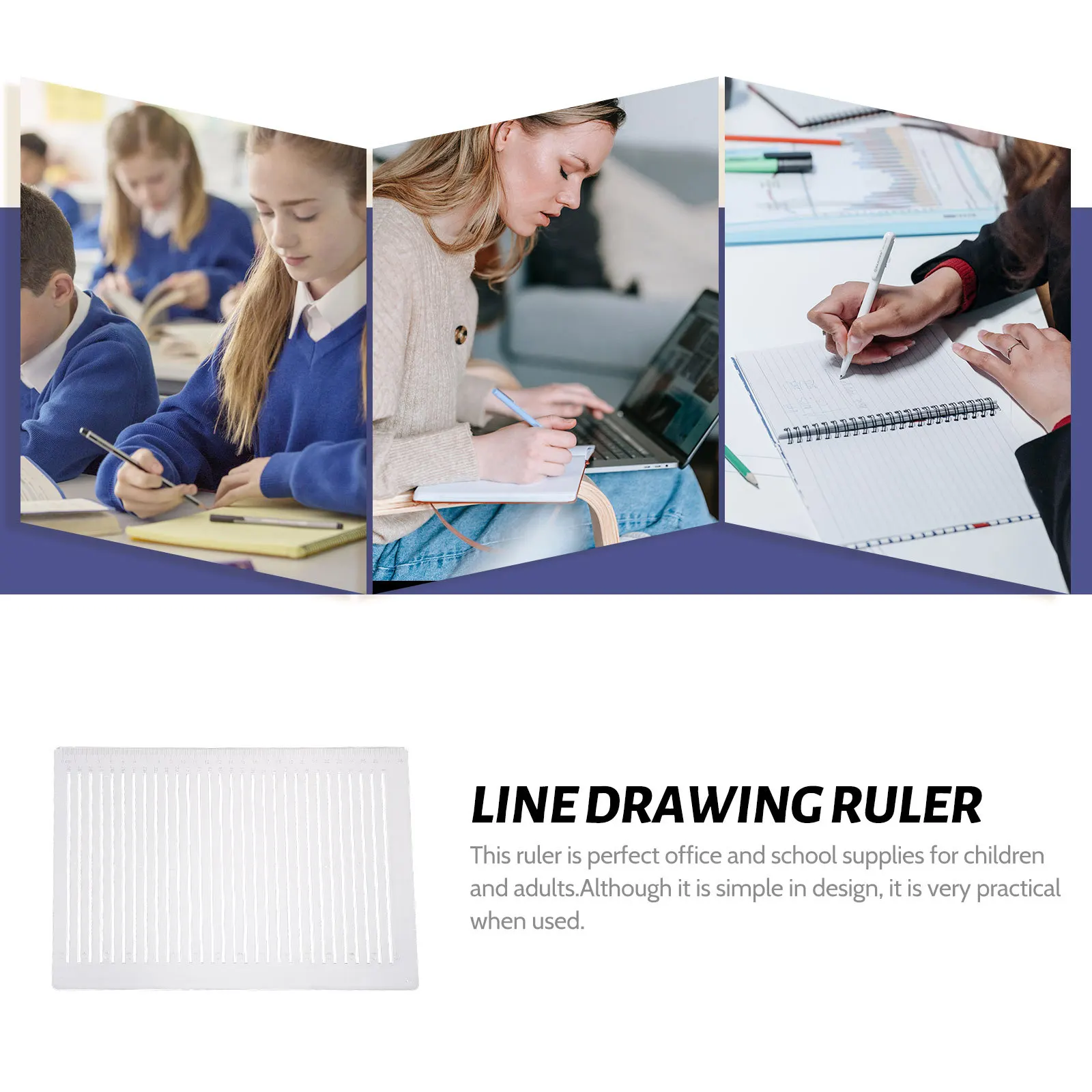 مسطرة رسم بخط شفاف، تصميم عملي لطلاب المدارس، أداة قياس إبداعية للامتحانات #4