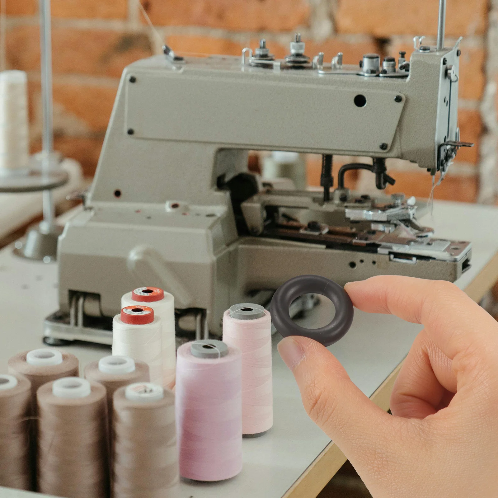 

10Pcs Bobbin Winder Rubber Rings Eyecatching Color Durable Reliable Sewing Machine Parts Sewing Machine Parts Bobbin Winder Ring