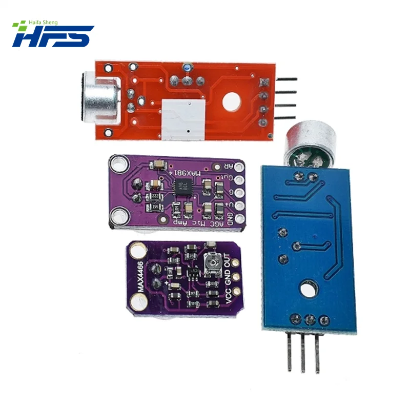 Som Controle Módulo Sensor para Arduino, MAX4466, MAX9814Switch Detecção, Apito Interruptor, Microfone Amplificador, vendendo
