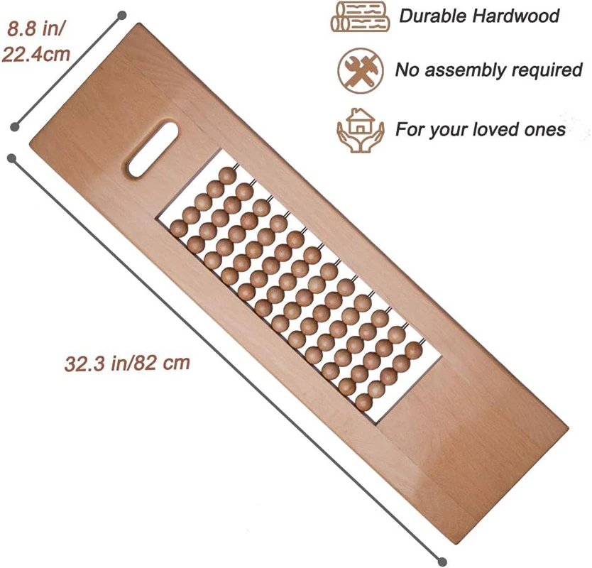 Wooden Sliding Transfer Board for Elderly and Disabled People to Assist In Moving Tools with Rollers From Wheelchair to Bed