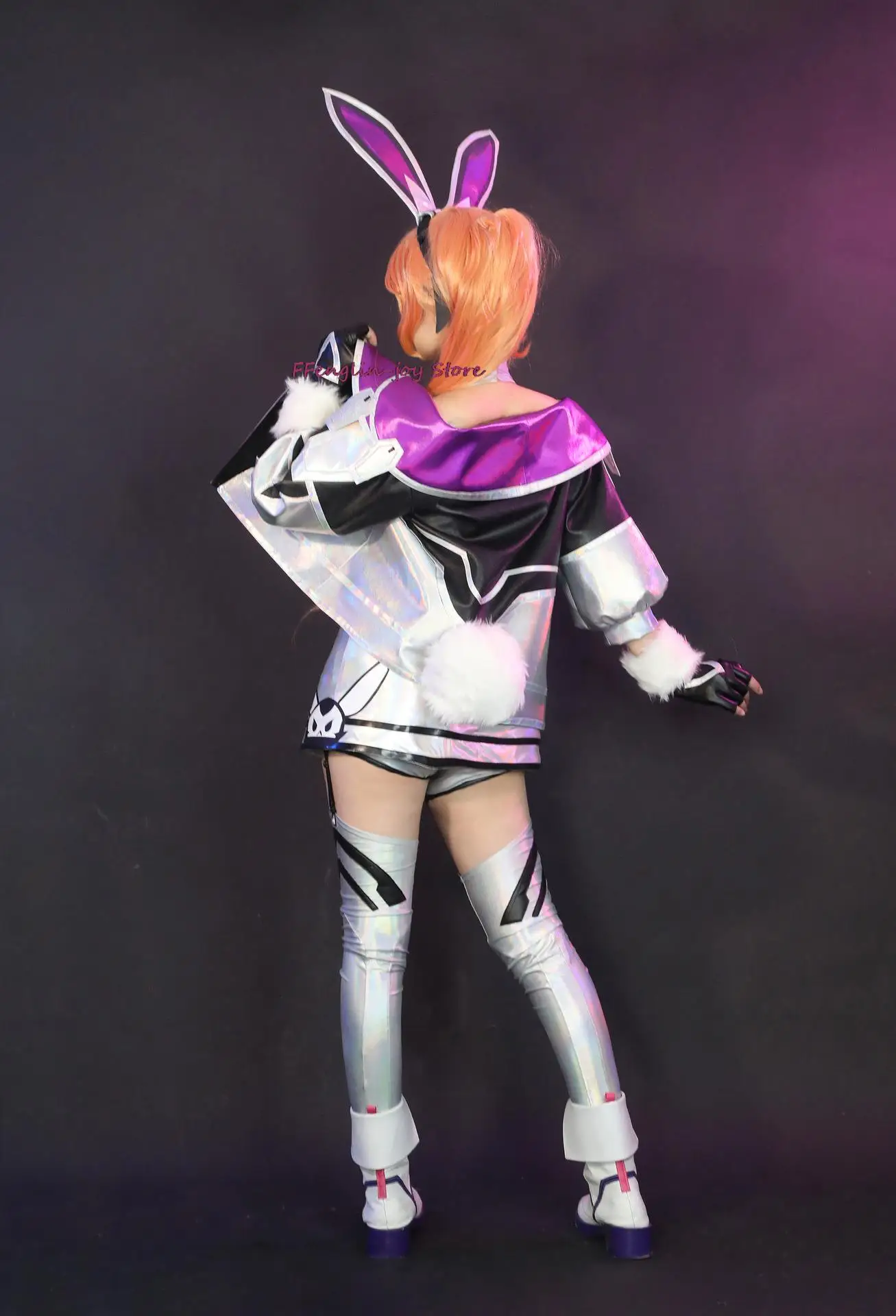 Game LOL Battle Bunny Cosplay Miss Fortune Costume Game Cos LOLs Battle Bunny Costume and Cosplay