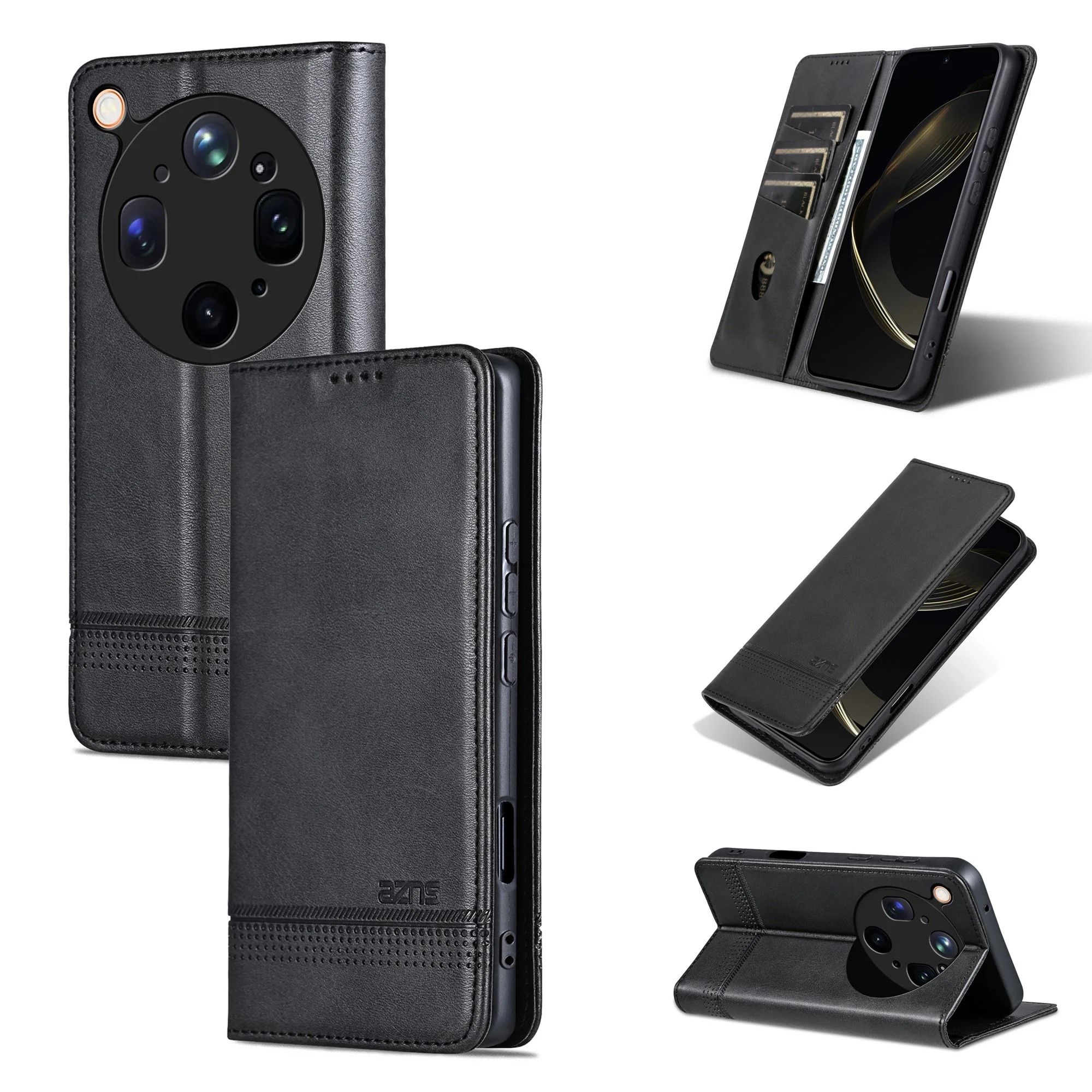 Shockproof Flip Leather Card Holder Wallet Case For OPPO Find X9 Ultra, Slim Magnetic Stand Camera Protection Phone Cover Funda