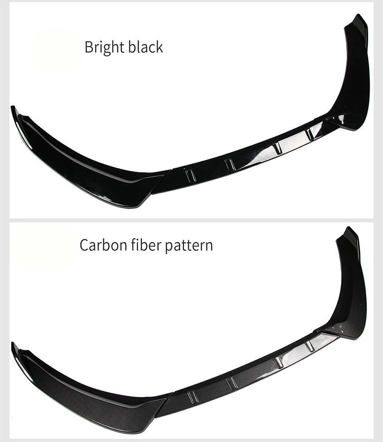 Car Accessory  Gloss Black Car Front Bumper Splitter Lip Diffuser Body Kit Spoiler Guard For Ford Fusion Mondeo 2017 2018