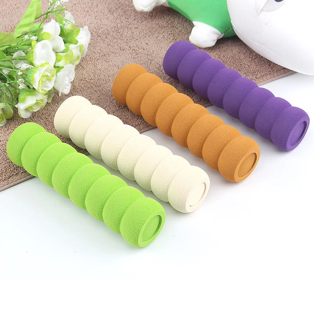 

5Pcs Child-Safe Door Handle Cover Eva Material Non-Toxic Anti-Slip Static Protection Beige for Public Places Kindergartens