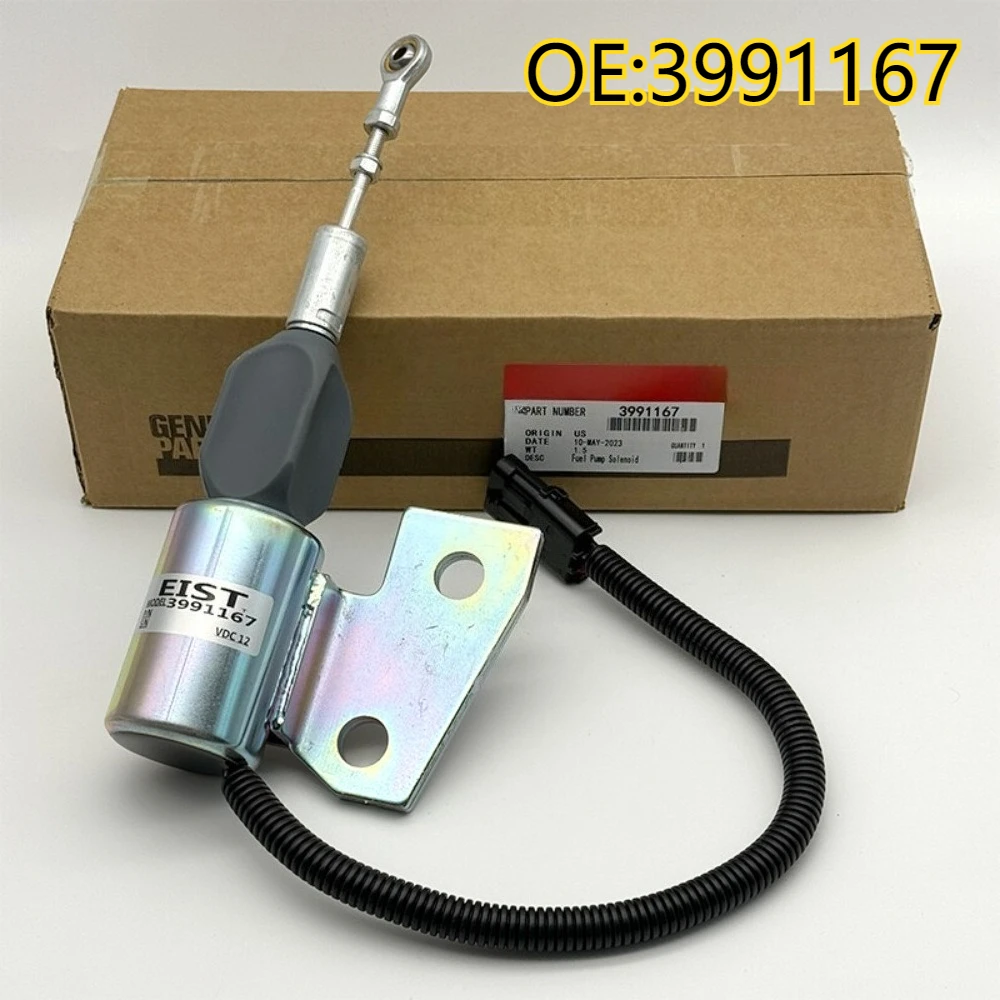 

High quality New For 3991167 Fuel Shutoff Solenoid SA-4756-12 For Cummins Case IH