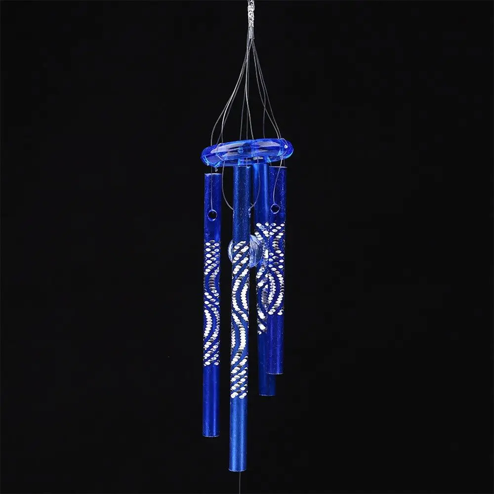 Blessing Gift 3 Colors Creative Bell Home Garden Wind Chime 4 Metal Tubes