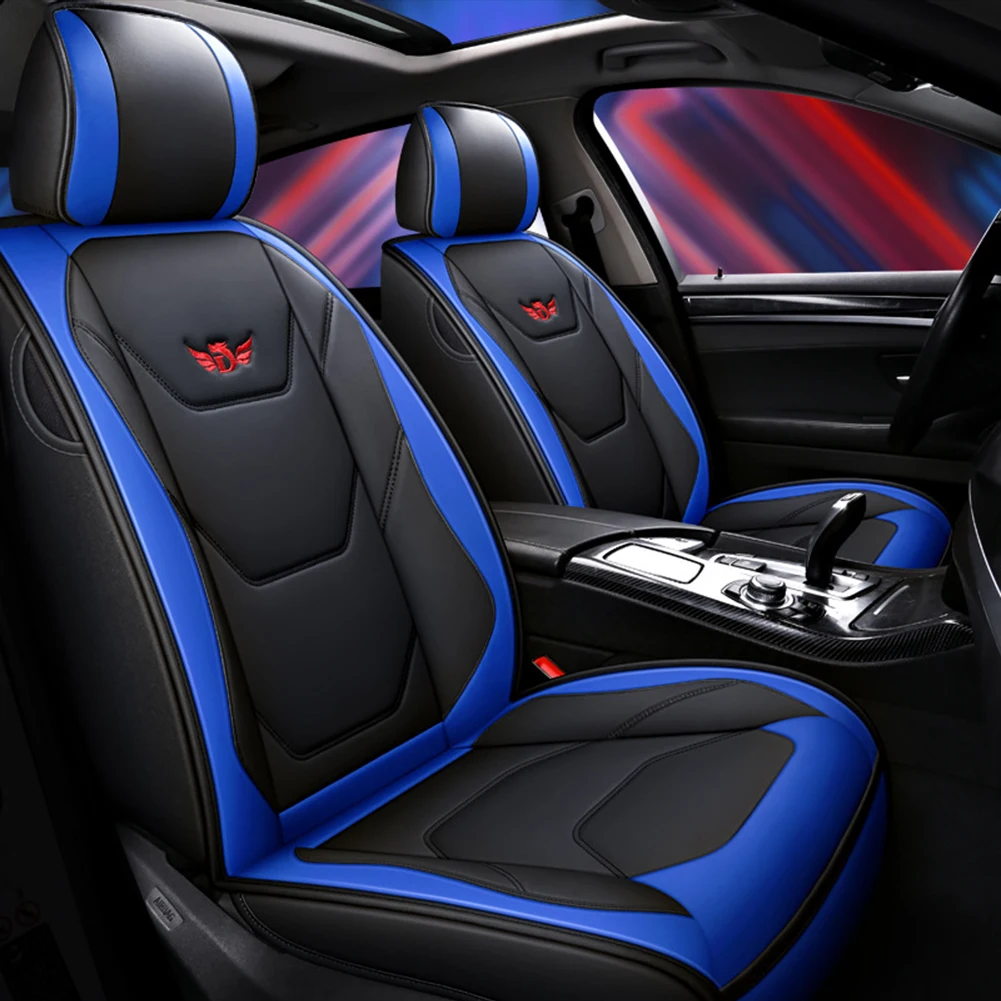 1pc Car Seat Cover PU Leather Universal Car Front Seat Covers accessories Seat Back Cushion Leather Protetor Auto Interior parts