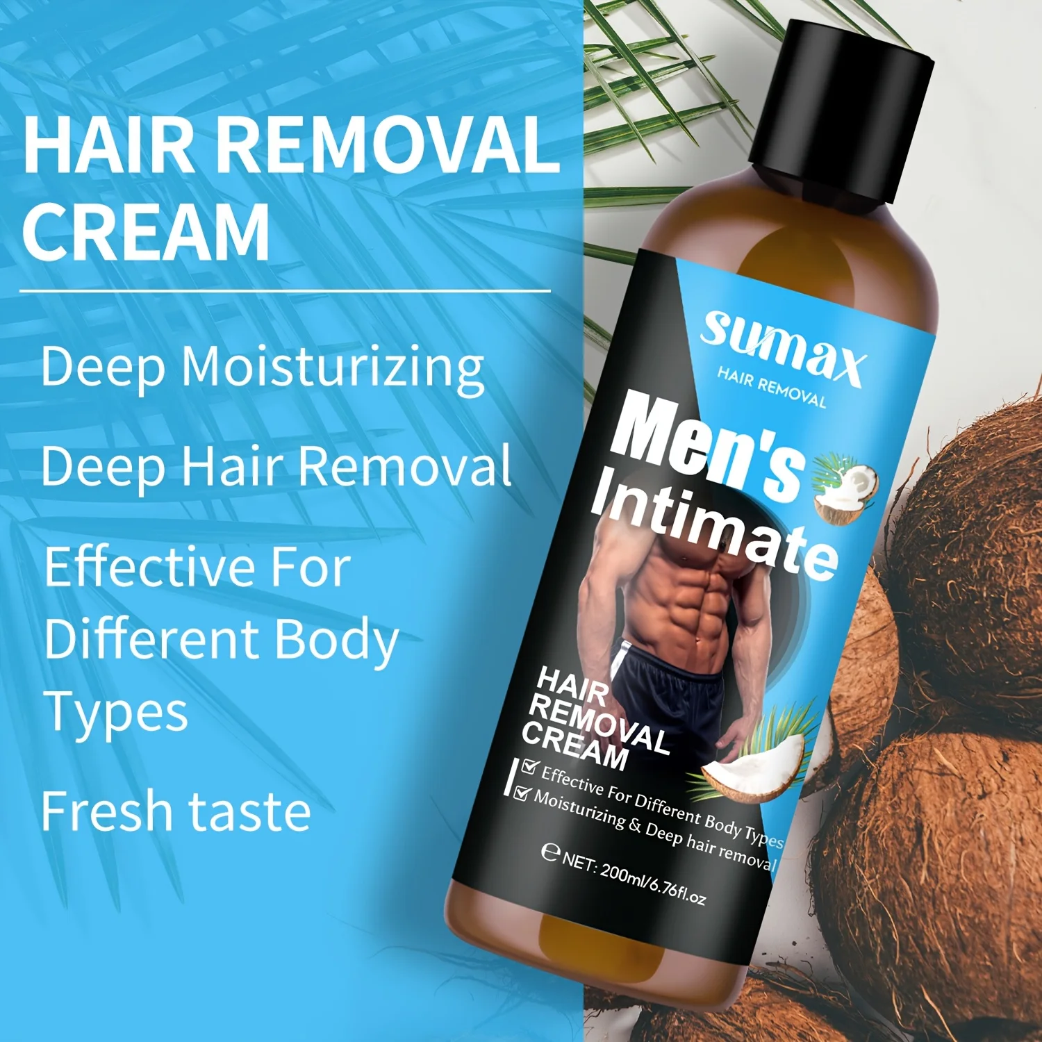 Krem do depilacji dla mężczyzn – Coconut Wax Flake recenzja i cena