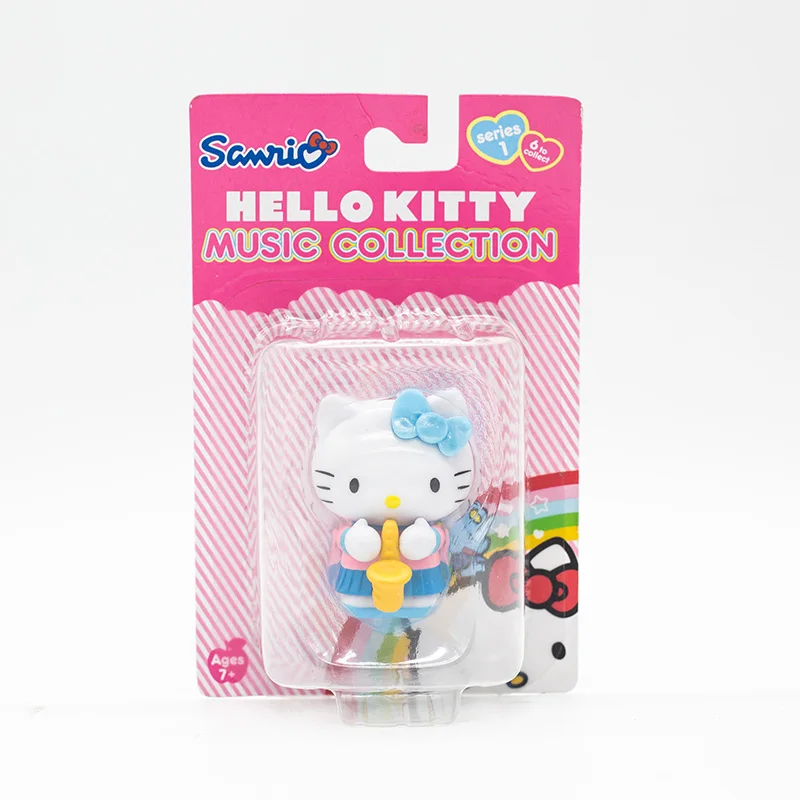 Sanrio Hello Kitty KT Cat Music Collection musicista Kitty Doll regali giocattolo modello Anime figure raccogliere ornamenti