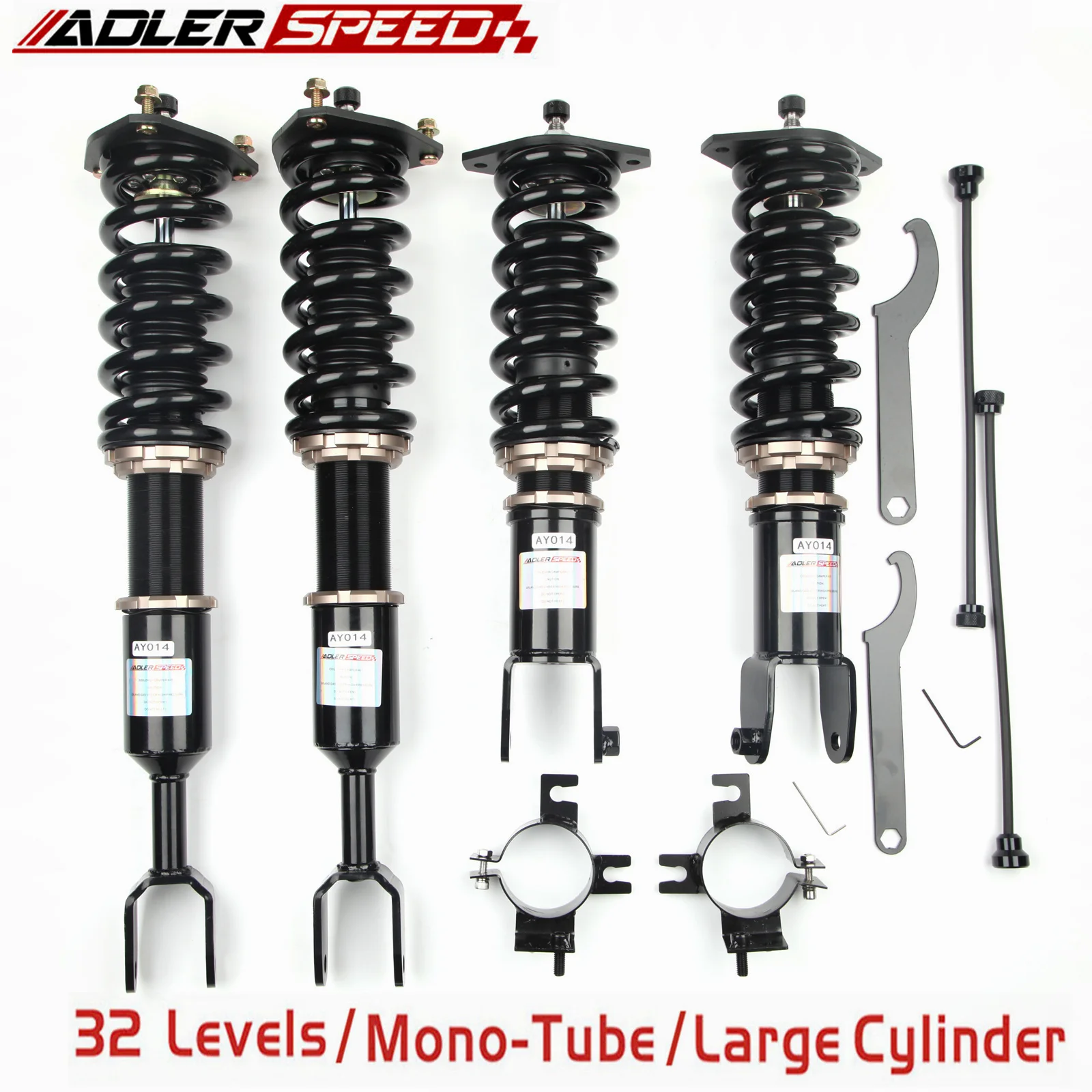 

ADLERSPEED 32 Level Adjust Height Coilovers Lowering Kit For Infiniti G35 Sedan RWD (V35) 2003-06