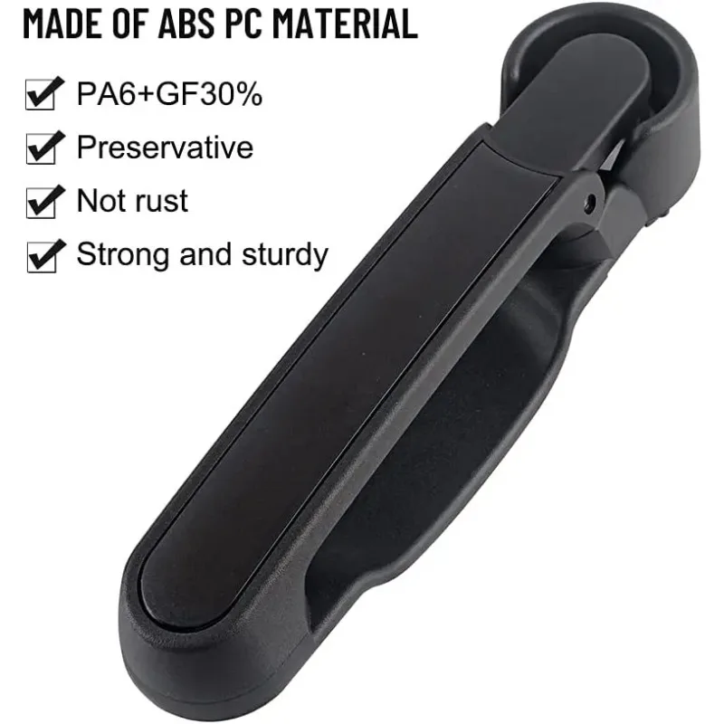 Kit Gagang Pintu & Gagang Pintu Belakang untuk Jeep Wrangler JK JKU 2007-2018 Tanpa Tombol Tekan Pelepas 3pc Aksesoris Mobil Berkualitas Tinggi