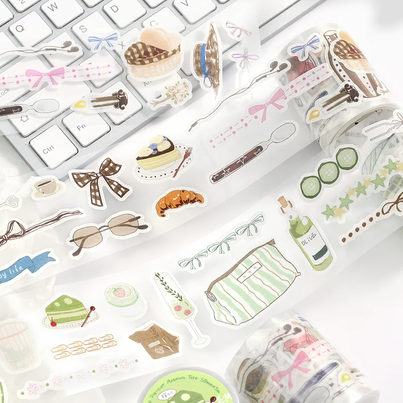 

Декоративная клейкая лента Washi Senna Evening Breeze Series Kawaii Ins, 50 мм * 3 м, для скрапбукинга, рукоделия, канцелярских принадлежностей и стикеров