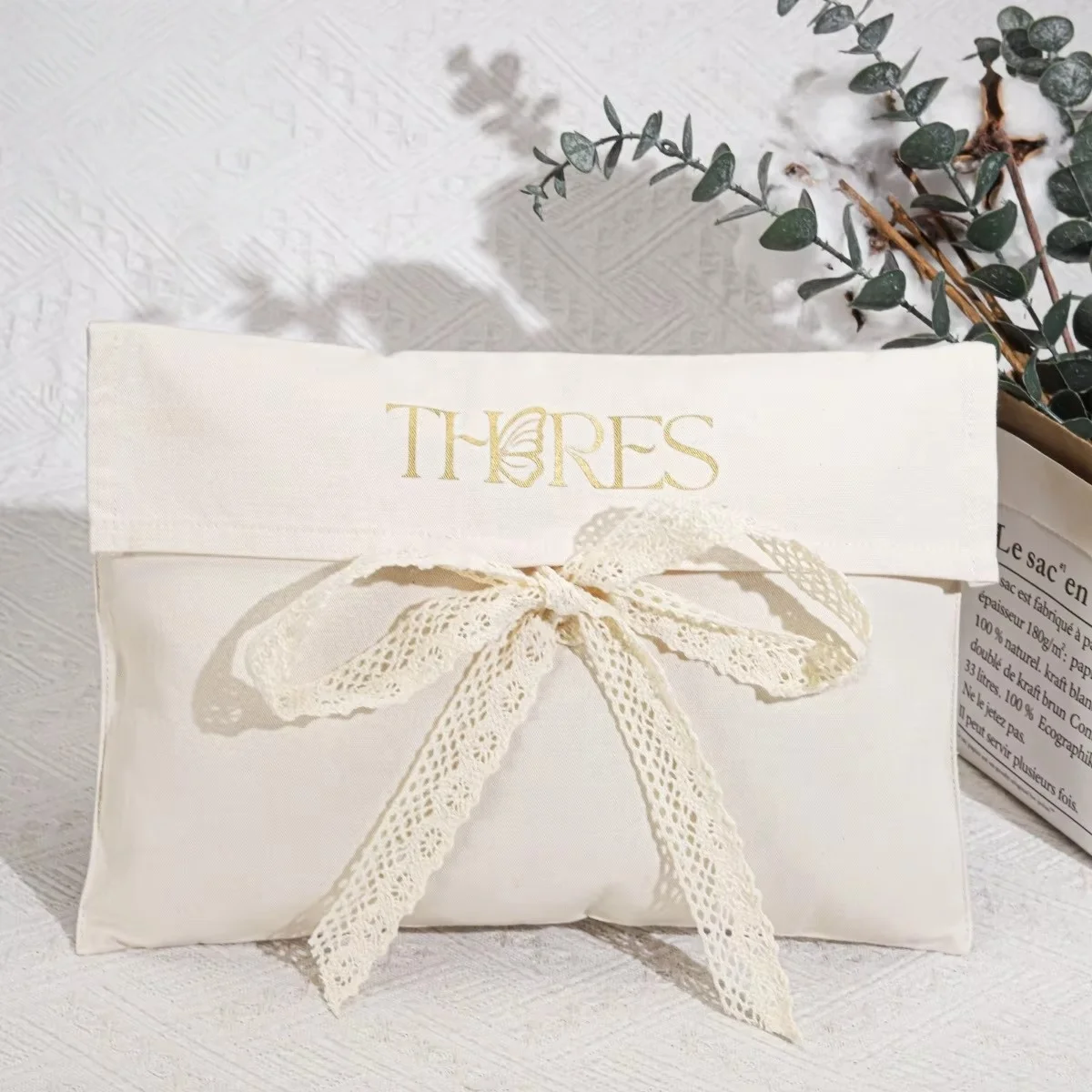 

Высококачественный пылезащитный мешок из натурального органического хлопка для упаковки одежды, белья, подарков и наборов для волос