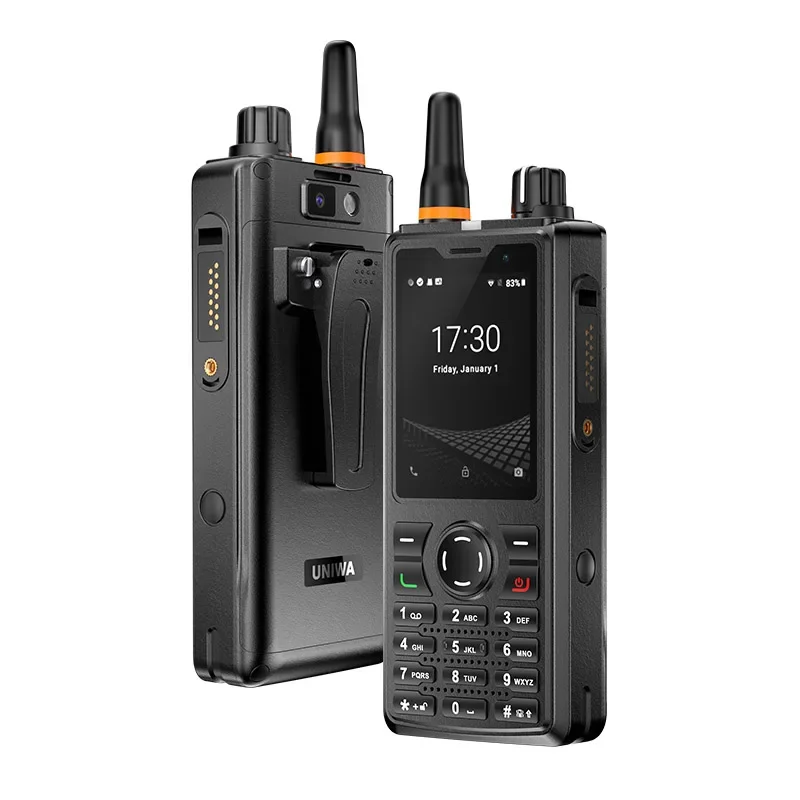 UNIWA F41 4G POC Walkie Talkie Zello Прочный телефон 2,4 "сенсорный экран 1 ГБ + 8 ГБ Водонепроницаемый Android 8,1 4600 мАч NFC сотовый телефон