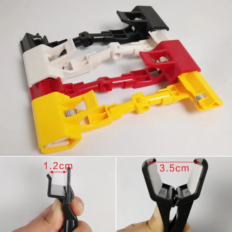 5 Sätze Logoclips für Einzelhandelsverstellung, doppelseitige Logo-Clips, transparente Preislogo-Clips aus Acryl, drehbare Produktclips