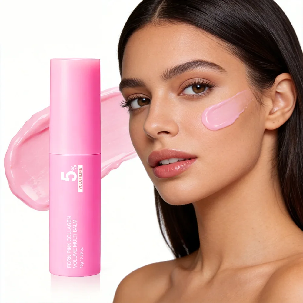 Collagen Infused Plumping Multi Balm Stick Hydrating & Smoothing Stick Nourishing for Face, Lips, Body, Non-Greasy