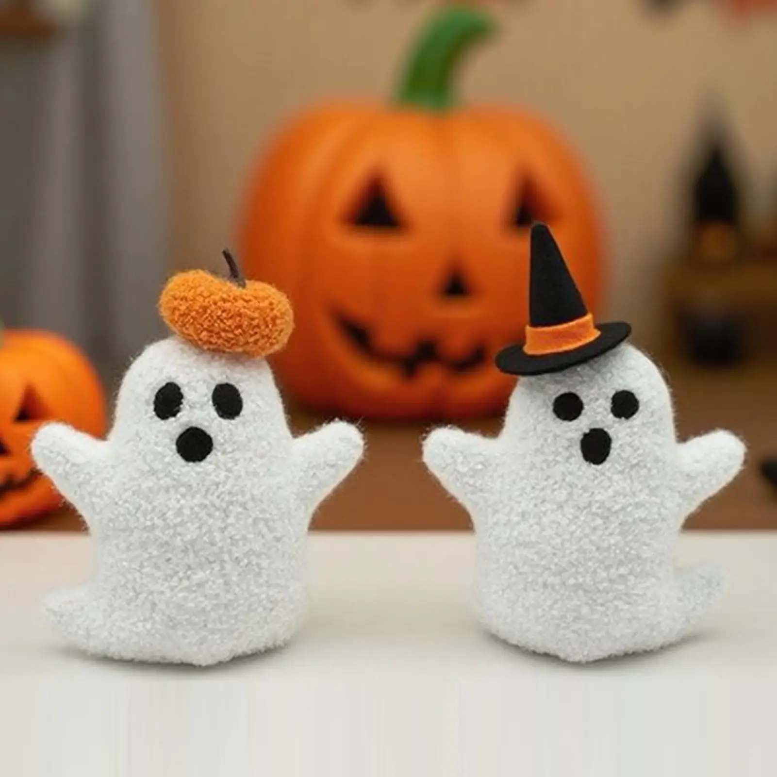 

Ghost Plush Halloween Ghost Toy Stuffed Pillow Decorative Dolls Home Decorations For Birthday Children's Day Festival Holiday