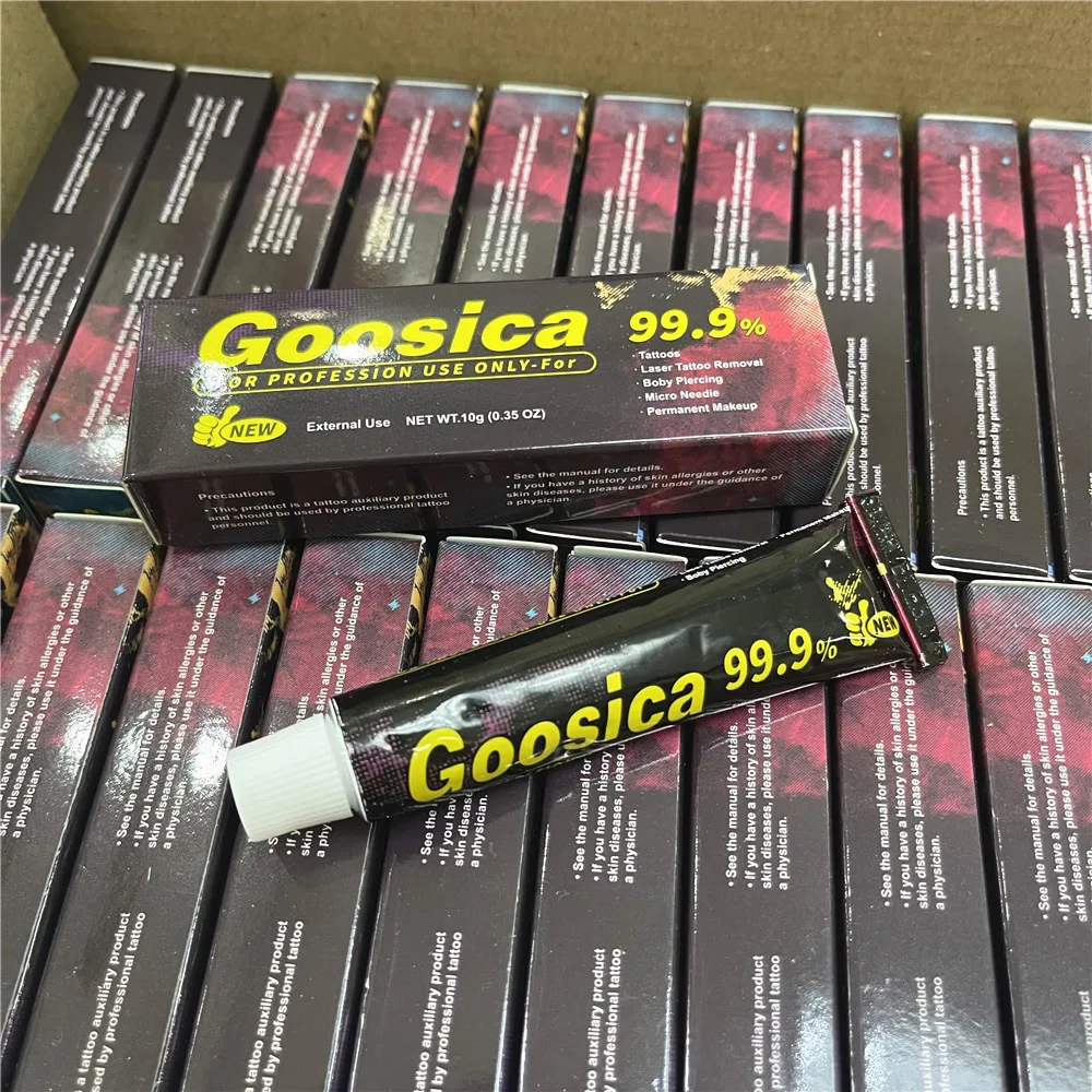 Wholesale 99.9% Goosica Before Tattoo Cream for Permanent Makeup Microblading Piercing Eyebrow Lips Supply 10g