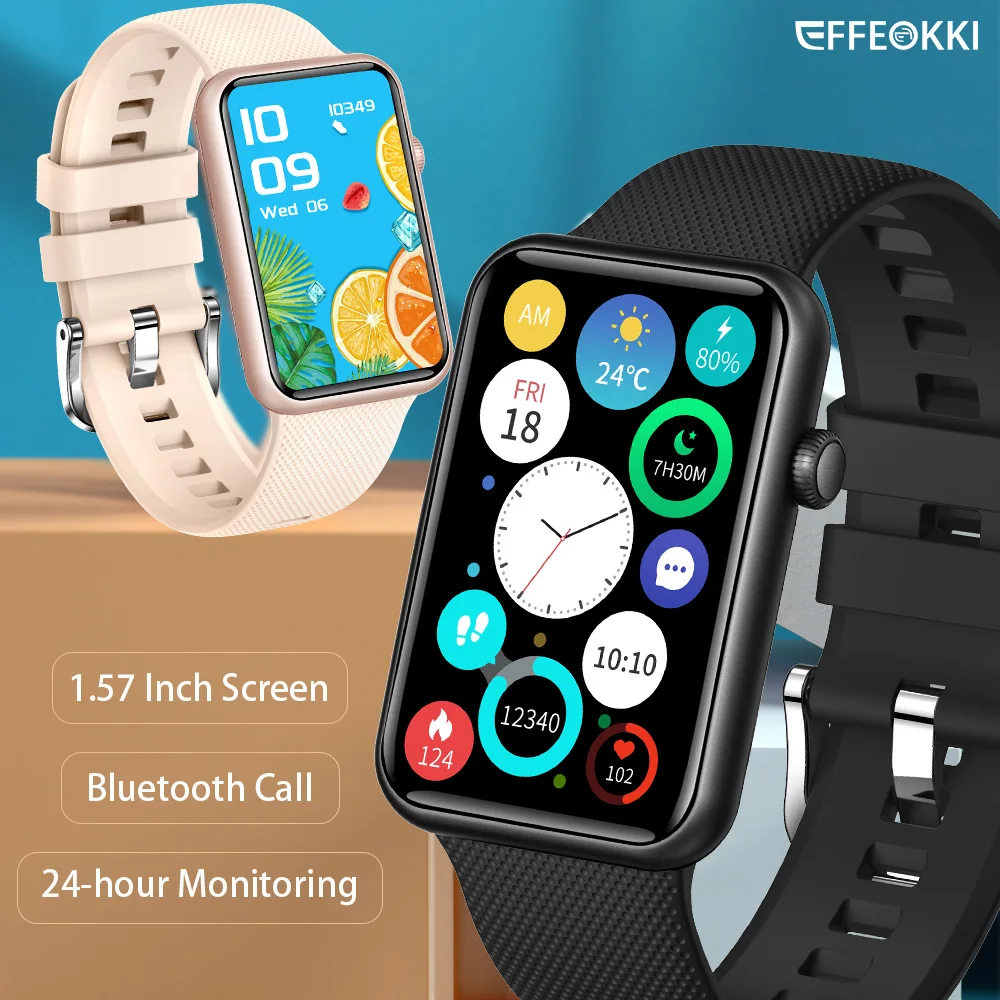 

EFFEOKKI BT Call Sport Smart Band Pro Men Women 1.57 Inch Smart Bracelet Fitness Watches Pedometer IP67 Waterproof for Xiaomi