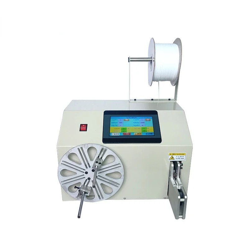 

Export hot sale semi automatic cable wire coil winding and binding machine