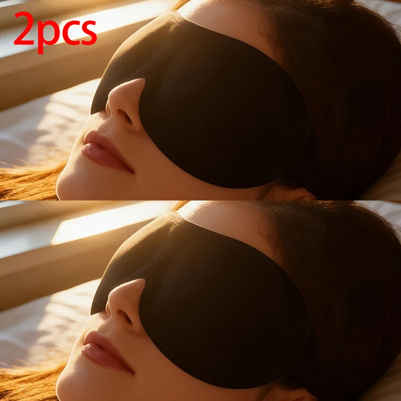 

Stereoscopic Blackout Sleep Mask, Soft And Comfortable Masks, Velcro Elastic Blindfold. Travel And Business Trip Sleep Eyeshade